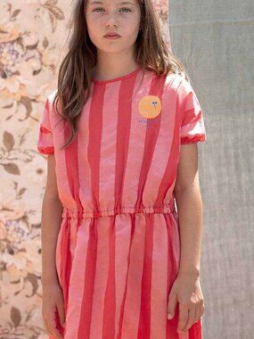 NWT Bonmot Striped Midi Dress with Sun Graphic, Girls Size 2/3